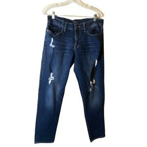 Lucky Brand womens Jeans sz 30 Sienna Slim Boyfriend ORTA distressed medium wash